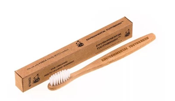 Зубная детская щетка из натурального бамбука (мягкая) Mini. Ecotoothbrush
