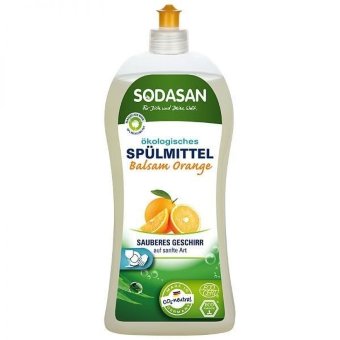Средство для мытья посуды с апельсином Sodasan, 1000ml