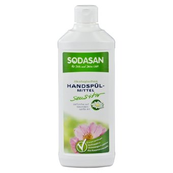 Жидкое средство для мытья посуды гипоаллергенное для чуствительной кожи Sodasan, 500мл