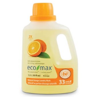 Средство для стирки Eco max экстра-концентрированное натуральное жидкое Апельсин, 1,05л