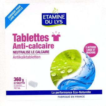 Экологичные таблетки Etamine du Lys от образования накипи и известкового налета, 300 гр
