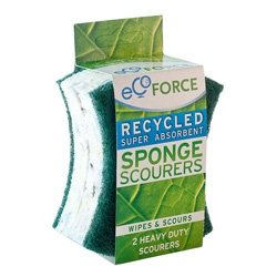 Чистящие губки для супер сильно загрязненных поверхностей, EcoForce, 2шт