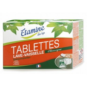 Таблетки для посудомоечных машин х 25, 500 гр. Etamine du Lys. 