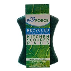 Кухонные губки (зеленые), 3шт. EcoForce