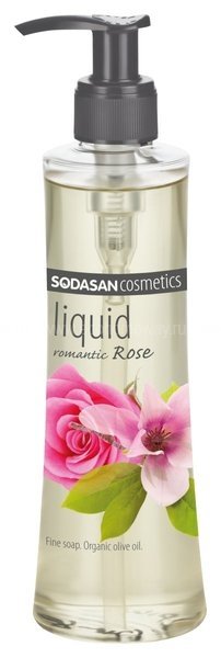 Жидкое мыло Романтическая роза Sodasan, 250ml