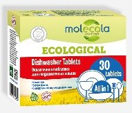 Экологичные таблетки для посудомоечных машин, 30шт, Мolecola