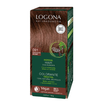 Растительная краска для волос 091 Шоколадно-коричневый Logona